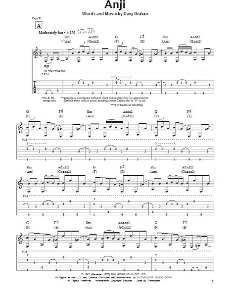 open zoom image for Anji - Guitar Tab Play-Along, New, Main