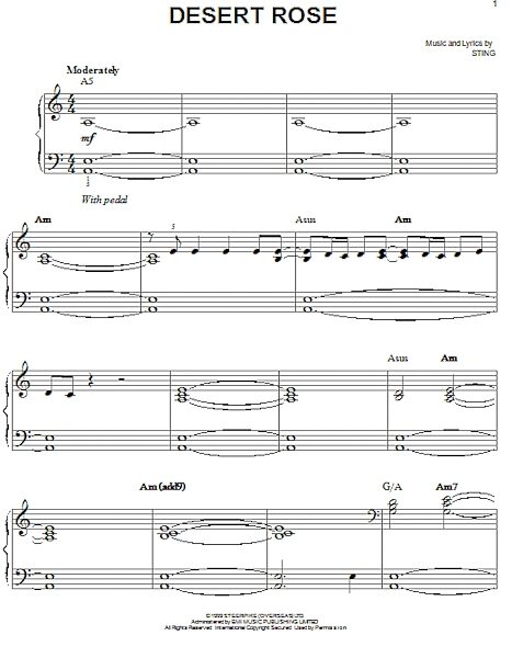 open zoom image for Desert Rose - Easy Piano, New, Main