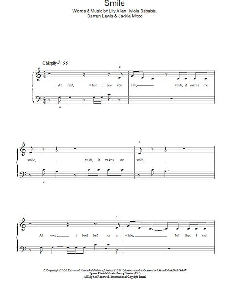 open zoom image for Smile - Easy Piano, New, Main