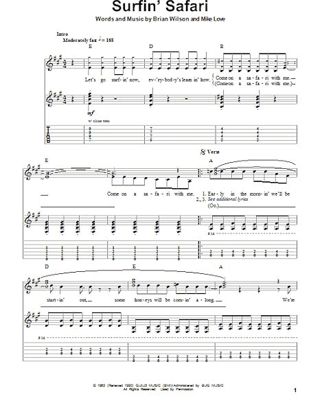 open zoom image for Surfin' Safari - Guitar Tab Play-Along, New, Main