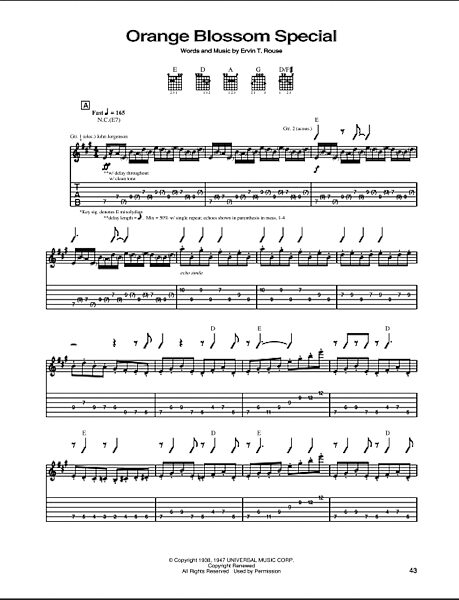 open zoom image for Orange Blossom Special - Guitar TAB, New, Main
