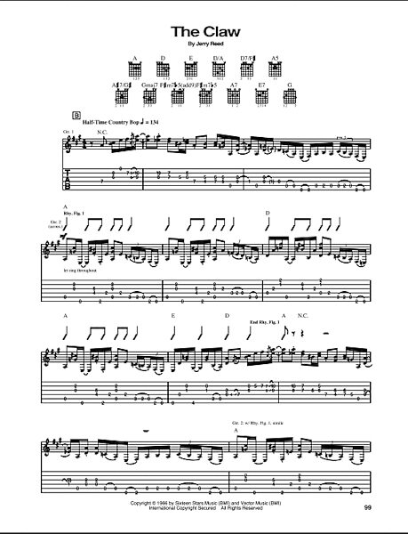 open zoom image for The Claw - Guitar TAB, New, Main