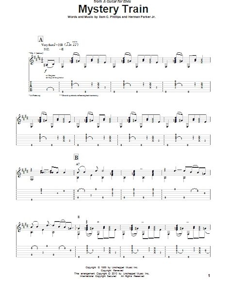 open zoom image for Mystery Train - Guitar TAB, New, Main
