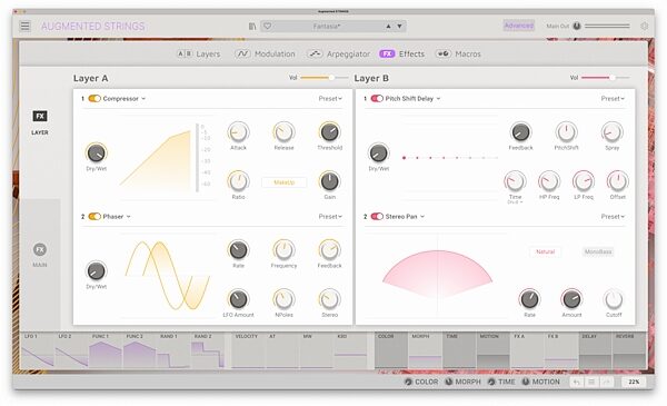 open zoom image for Arturia Augmented Strings Software Instrument, Digital Download, Action Position Back