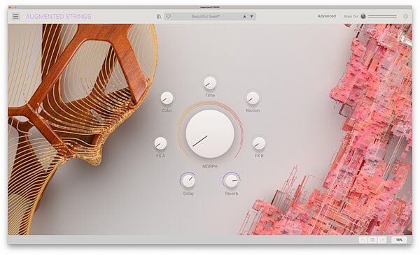 open zoom image for Arturia Augmented Strings Software Instrument, Digital Download, Action Position Back
