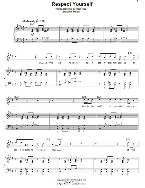 open zoom image for Respect Yourself - Piano Vocal, New, Main