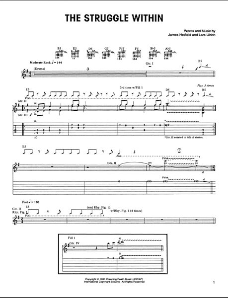 open zoom image for The Struggle Within - Guitar TAB, New, Main