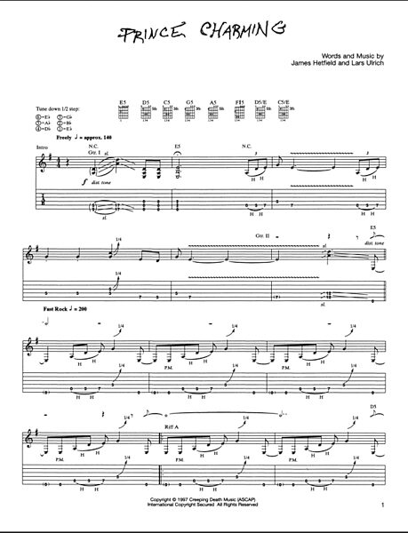 open zoom image for Prince Charming - Guitar TAB, New, Main