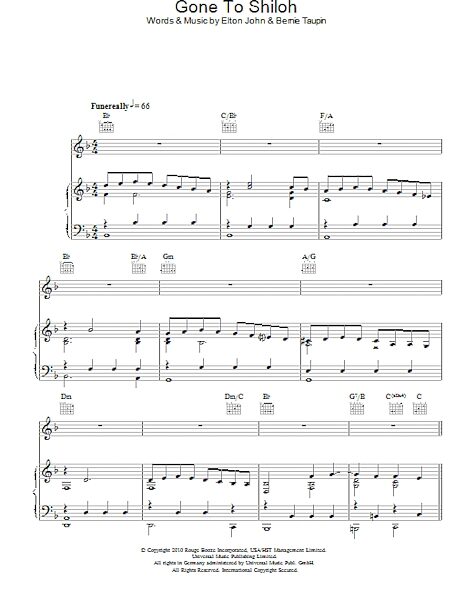 open zoom image for Gone To Shiloh - Piano/Vocal/Guitar, New, Main