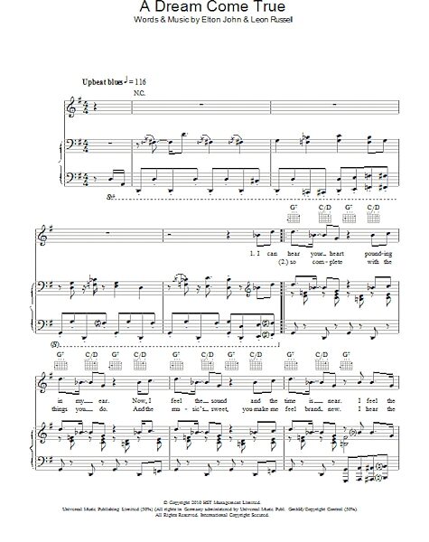 open zoom image for A Dream Come True - Piano/Vocal/Guitar, New, Main