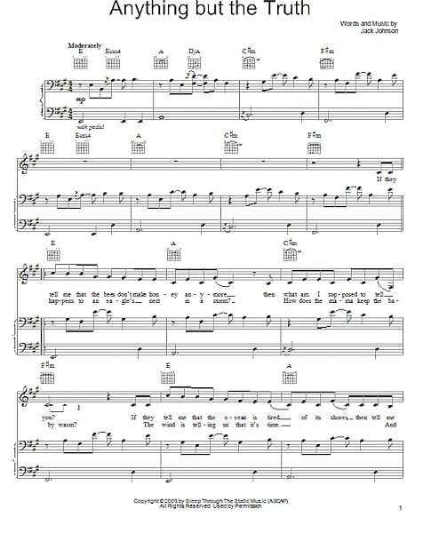 open zoom image for Anything But The Truth - Piano/Vocal/Guitar, New, Main