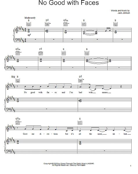 open zoom image for No Good With Faces - Piano/Vocal/Guitar, New, Main