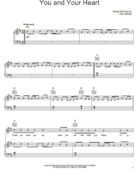 open zoom image for You And Your Heart - Piano/Vocal/Guitar, New, Main
