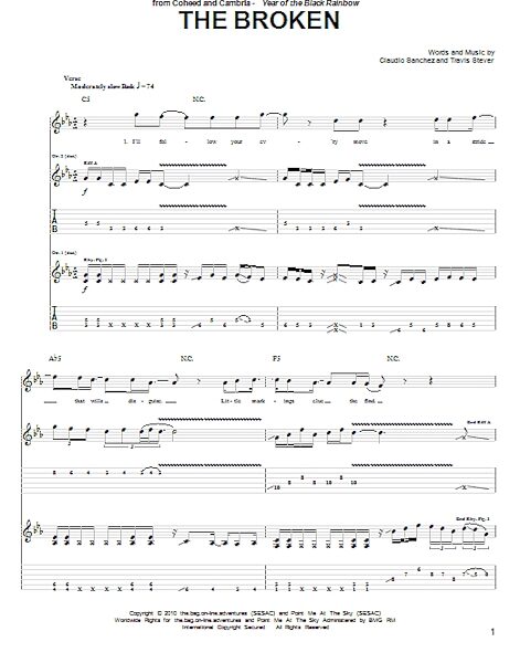 open zoom image for The Broken - Guitar TAB, New, Main