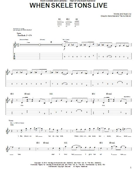 open zoom image for When Skeletons Live - Guitar TAB, New, Main