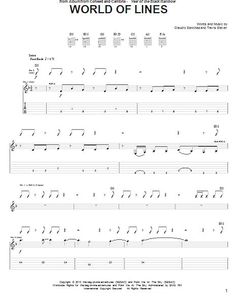 open zoom image for World Of Lines - Guitar TAB, New, Main