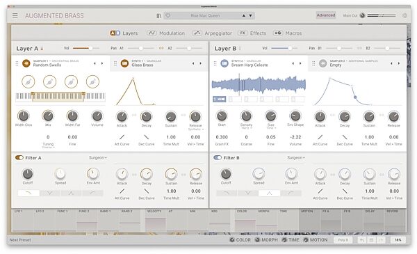 open zoom image for Arturia Augmented BRASS Software Instrument, Digital Download, Action Position Back