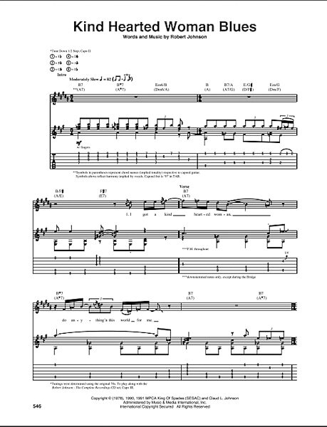 open zoom image for Kind Hearted Woman Blues - Guitar TAB, New, Main