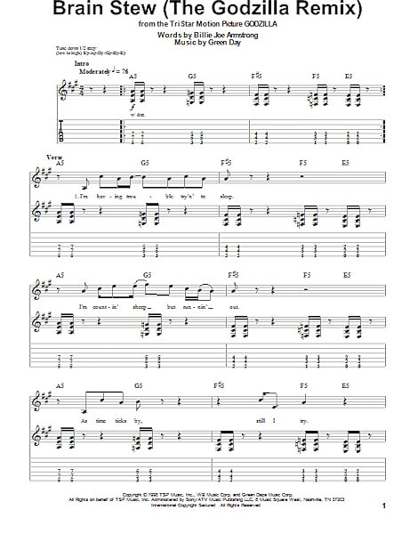 open zoom image for Brain Stew (The Godzilla Remix) - Guitar Tab Play-Along, New, Main