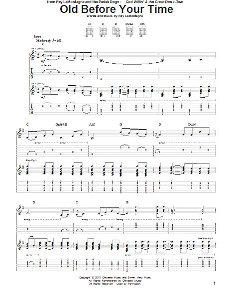 open zoom image for Old Before Your Time - Guitar TAB, New, Main