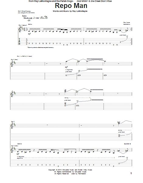 open zoom image for Repo Man - Guitar TAB, New, Main