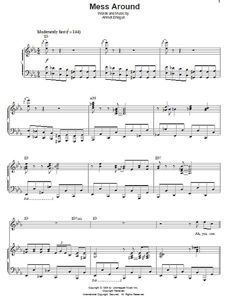 open zoom image for Mess Around - Piano Vocal, New, Main