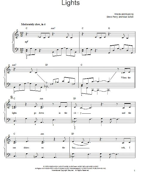 open zoom image for Lights - Easy Piano, New, Main