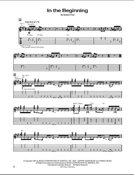 open zoom image for In The Beginning - Guitar TAB, New, Main
