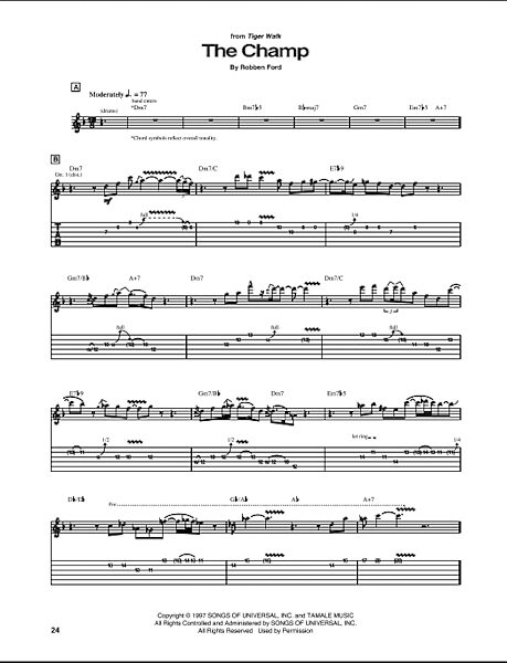 open zoom image for The Champ - Guitar TAB, New, Main
