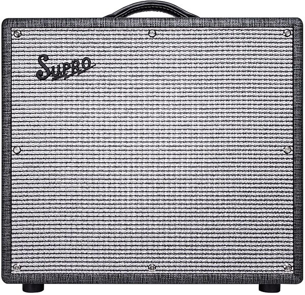open zoom image for Supro Black Magick Reverb Guitar Combo Amplifier (25 Watts, 1x12"), New, Action Position Front