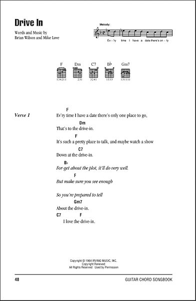 open zoom image for Drive In - Guitar Chords/Lyrics, New, Main