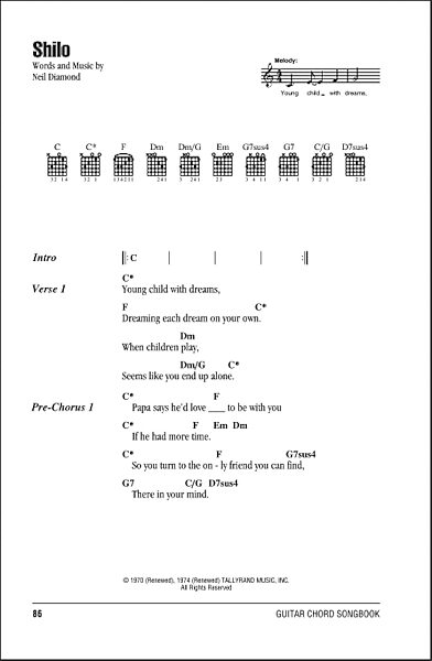open zoom image for Shilo - Guitar Chords/Lyrics, New, Main