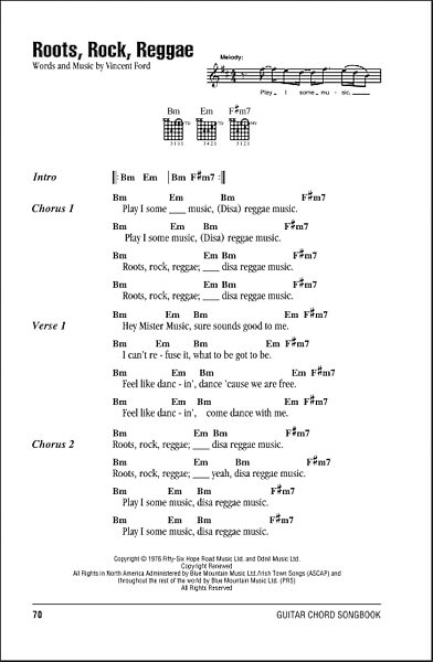 open zoom image for Roots, Rock, Reggae - Guitar Chords/Lyrics, New, Main