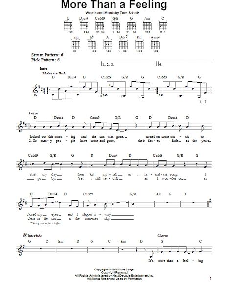 open zoom image for More Than A Feeling - Easy Guitar, New, Main