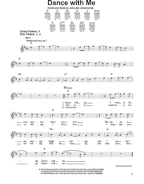 open zoom image for Dance With Me - Easy Guitar, New, Main
