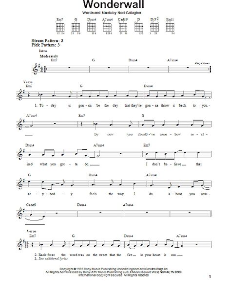 open zoom image for Wonderwall - Easy Guitar, New, Main