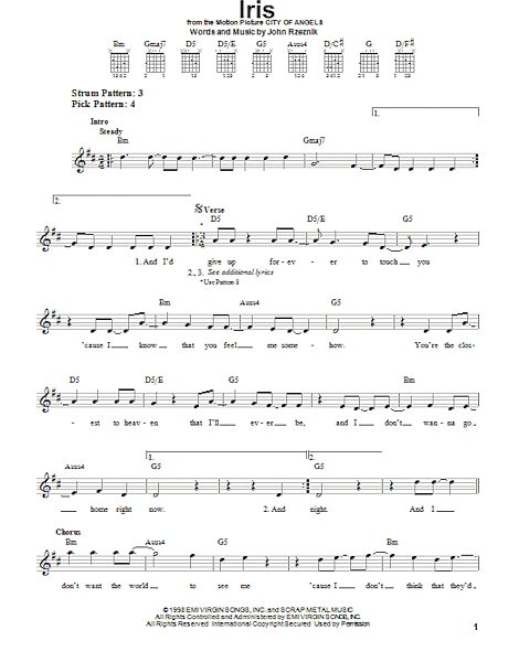 open zoom image for Iris - Easy Guitar, New, Main
