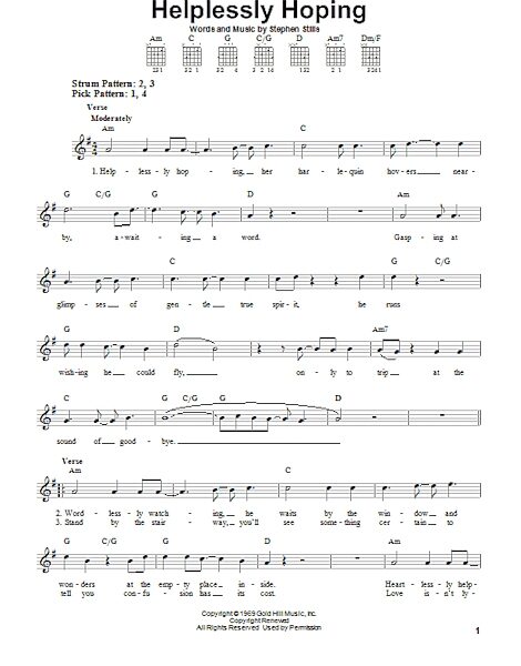 open zoom image for Helplessly Hoping - Easy Guitar, New, Main