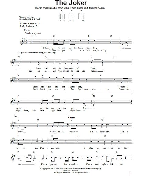 open zoom image for The Joker - Easy Guitar, New, Main