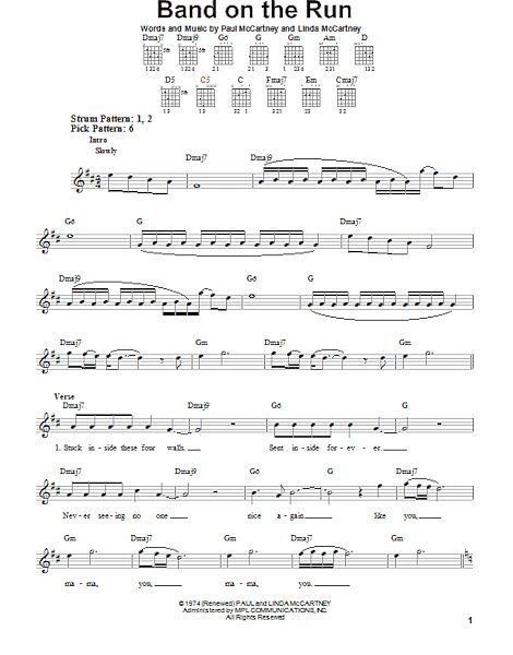 open zoom image for Band On The Run - Easy Guitar, New, Main