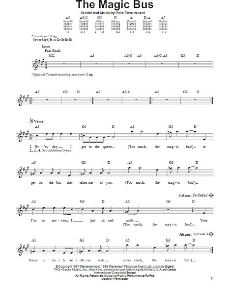 open zoom image for Magic Bus - Easy Guitar, New, Main