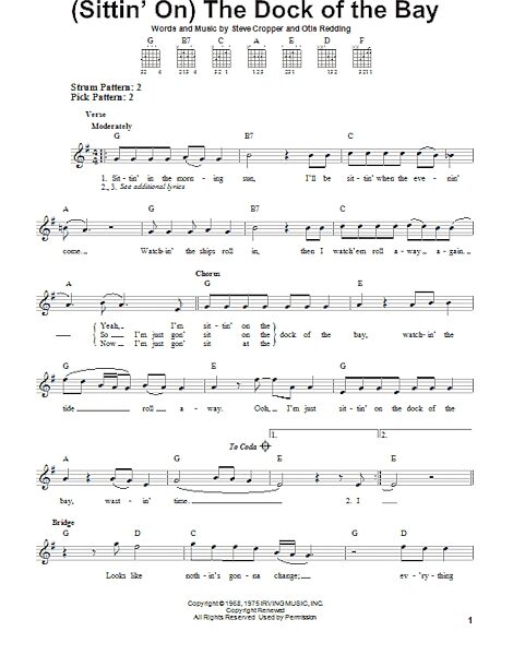 open zoom image for (Sittin' On) The Dock Of The Bay - Easy Guitar, New, Main