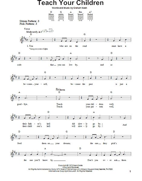 open zoom image for Teach Your Children - Easy Guitar, New, Main