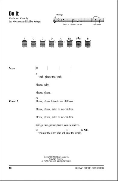 open zoom image for Do It - Guitar Chords/Lyrics, New, Main