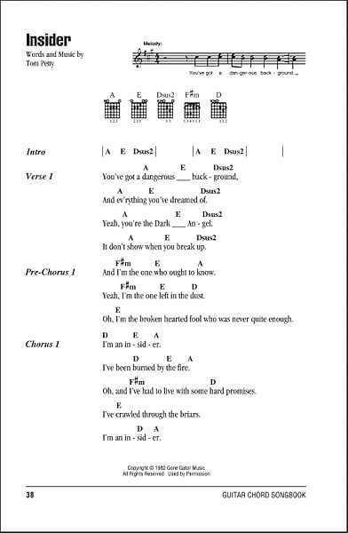 open zoom image for Insider - Guitar Chords/Lyrics, New, Main