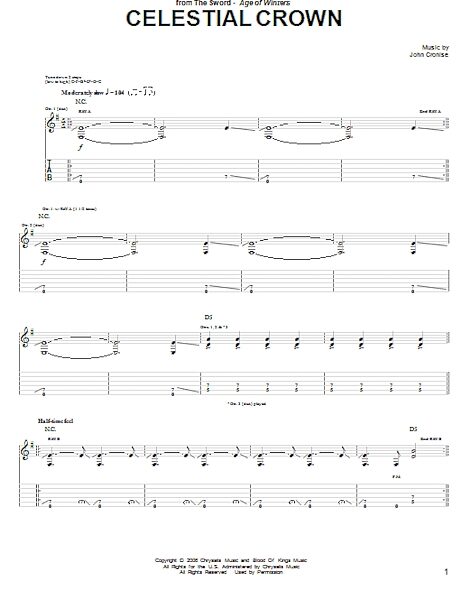 open zoom image for Celestial Crown - Guitar TAB, New, Main