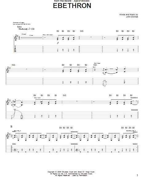 open zoom image for Ebethron - Guitar TAB, New, Main