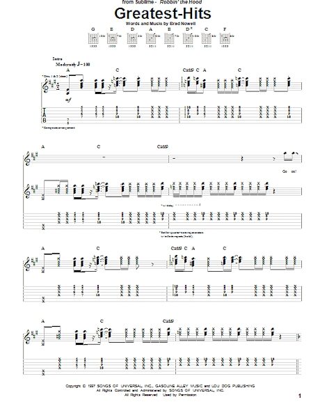 open zoom image for Greatest-Hits - Guitar TAB, New, Main