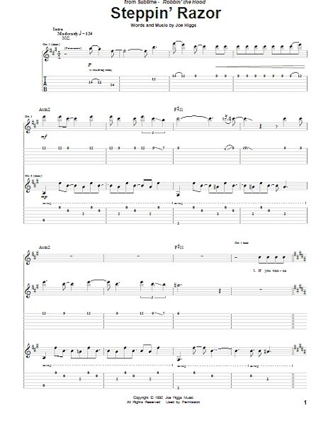 open zoom image for Steppin' Razor - Guitar TAB, New, Main
