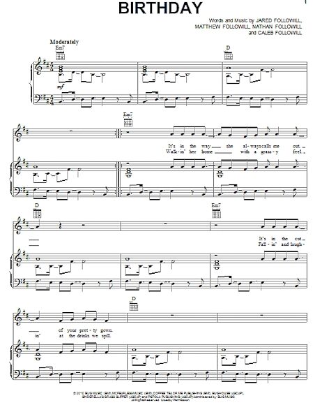 open zoom image for Birthday - Piano/Vocal/Guitar, New, Main